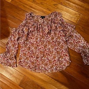 Jcrew Flowy Floral Top